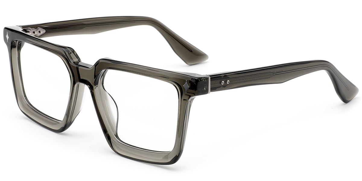 Acetate Square Frame translucent-green