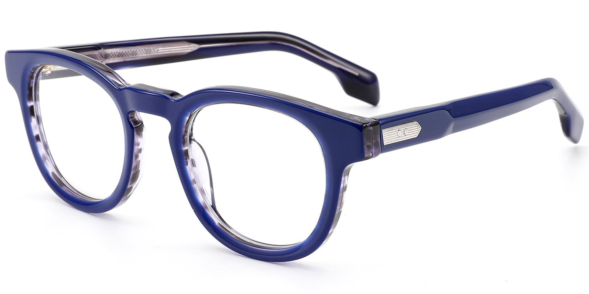 Acetate Square Frame blue