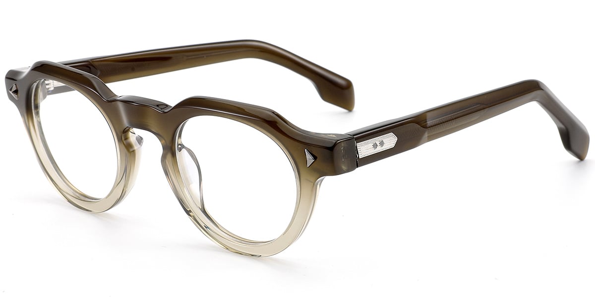 Acetate Round Frame gradient_brown