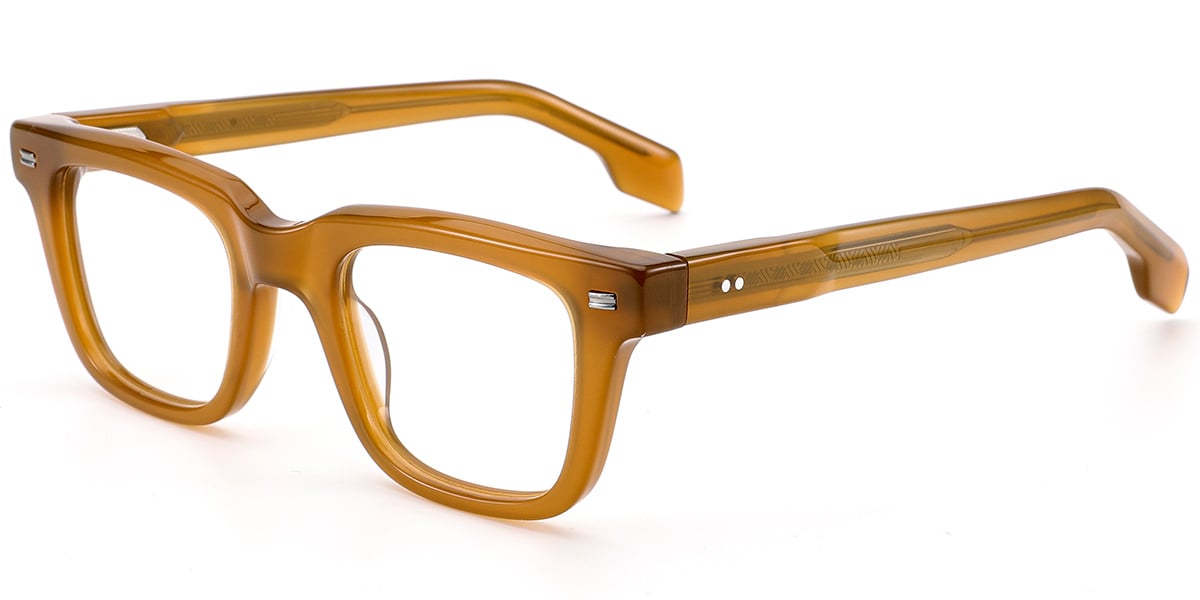 Acetate Square Frame brown