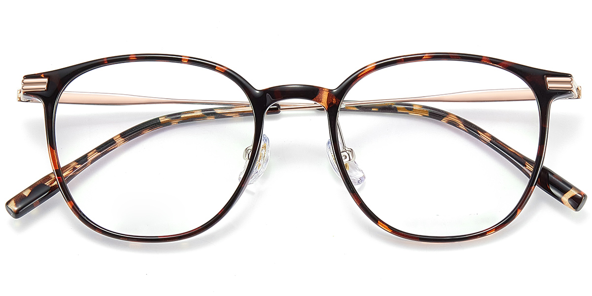 Titanium Square Frame tortoiseshell