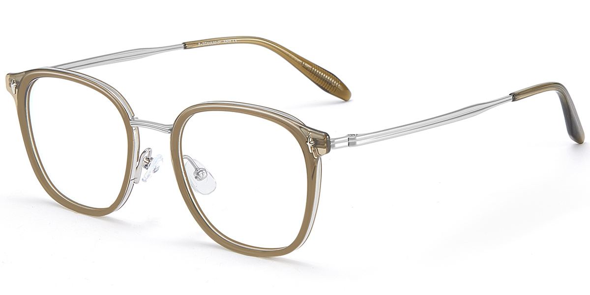 Titanium Square Frame translucent-green