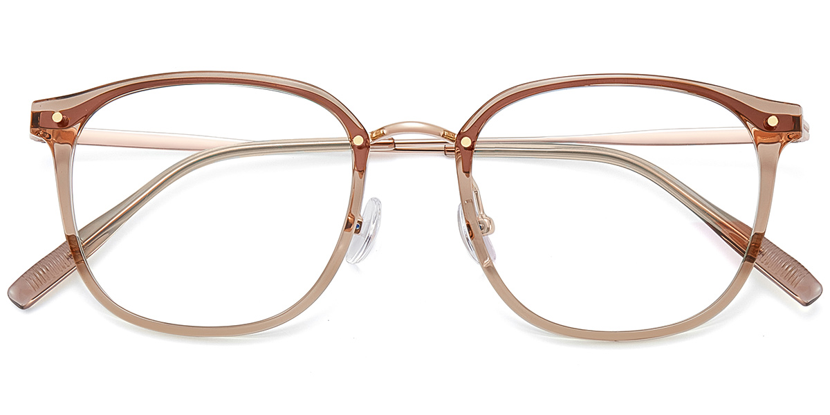 Acetate & Titanium Square Frame F9992