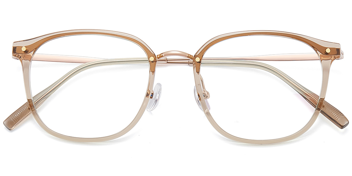 Acetate & Titanium Square Frame F9992