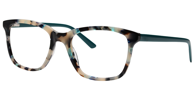 Acetate Square Eyeglasses pattern-white