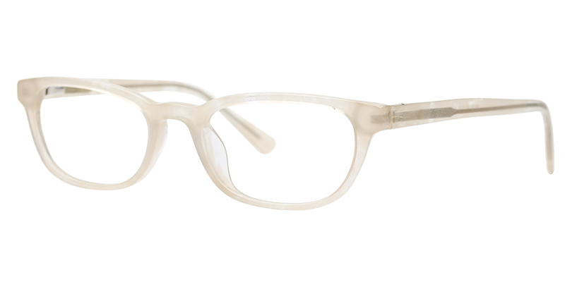 Acetate Rectangle Eyeglasses pattern-white