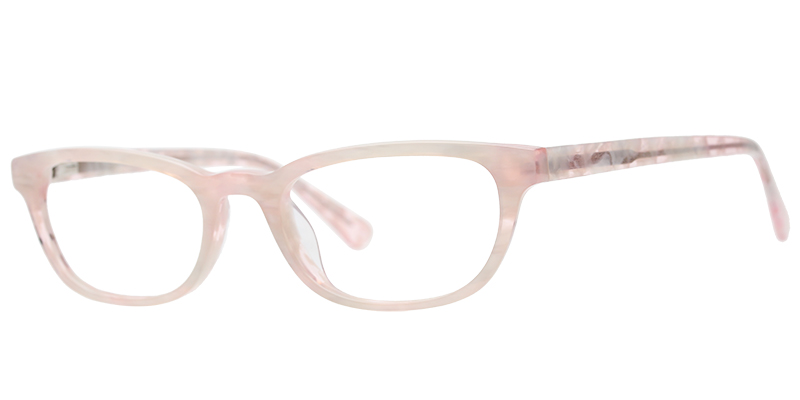 Acetate Rectangle Eyeglasses pattern-pink