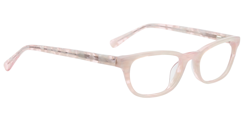 Acetate Rectangle Eyeglasses pattern-pink