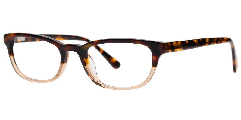 Acetate Rectangle Eyeglasses pattern-brown
