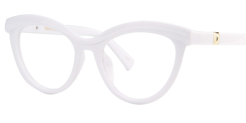 Cat Eye Eyeglasses white