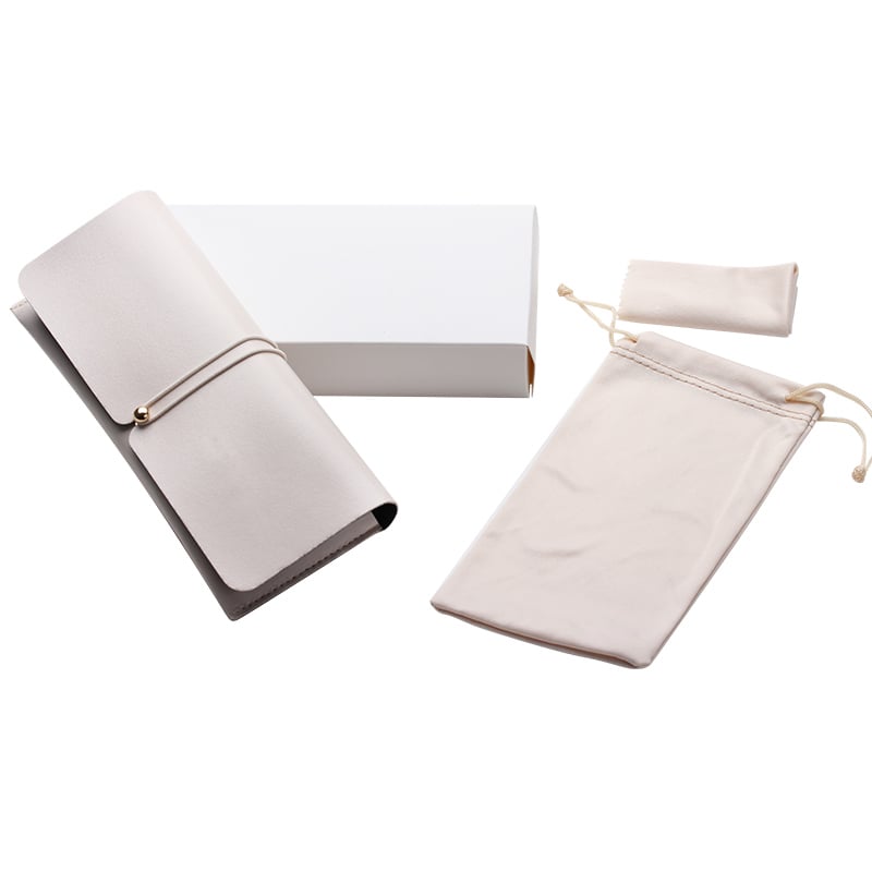 Eyeglasses Glasses Case Set beige