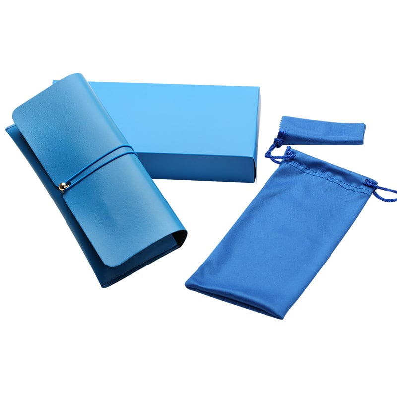 Eyeglasses Glasses Case Set blue