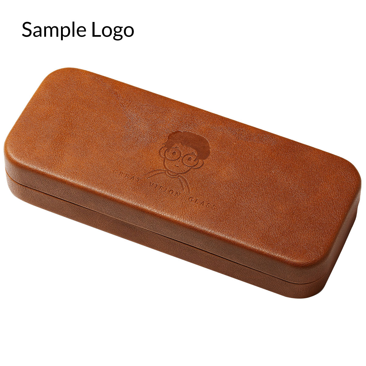 Glasses Case pattern-brown