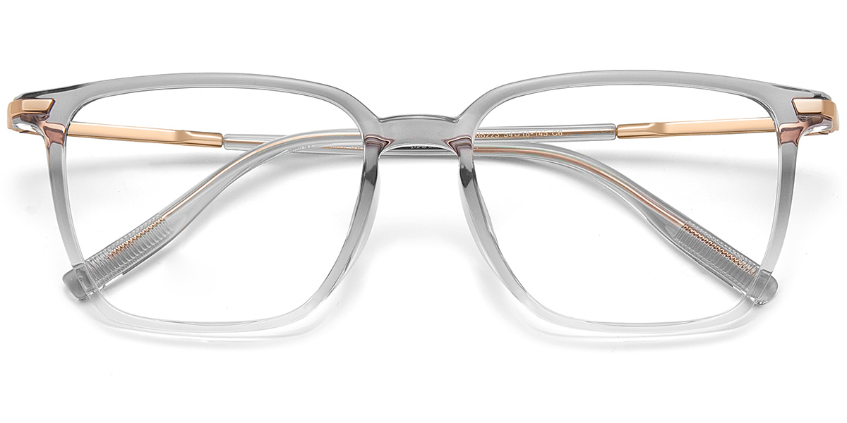 Acetate & Titanium Square Reading Glasses gradient_grey