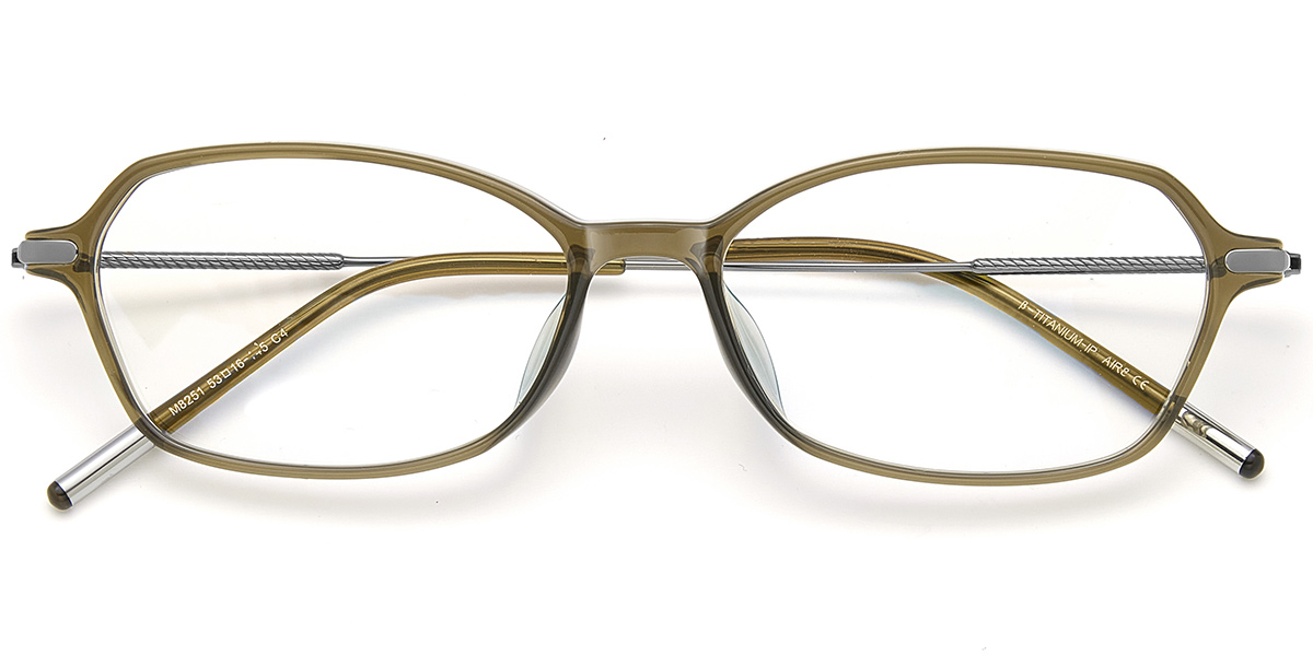 Acetate & Titanium Rectangle Reading Glasses RF10058