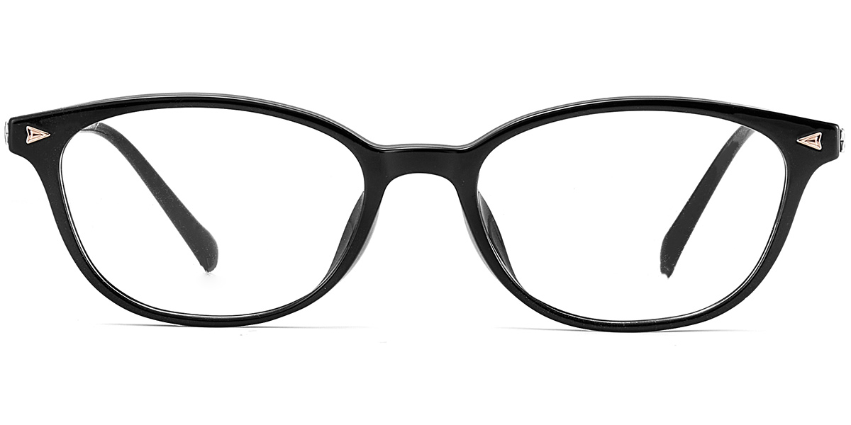 Acetate & Titanium Rectangle Reading Glasses black