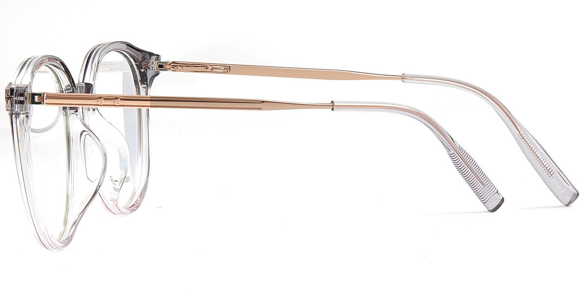 Acetate & Titanium Square Reading Glasses gradient_grey