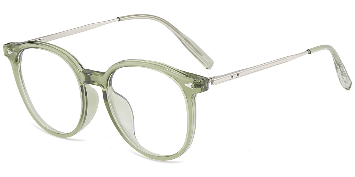 Acetate & Titanium Square Reading Glasses gradient_brown
