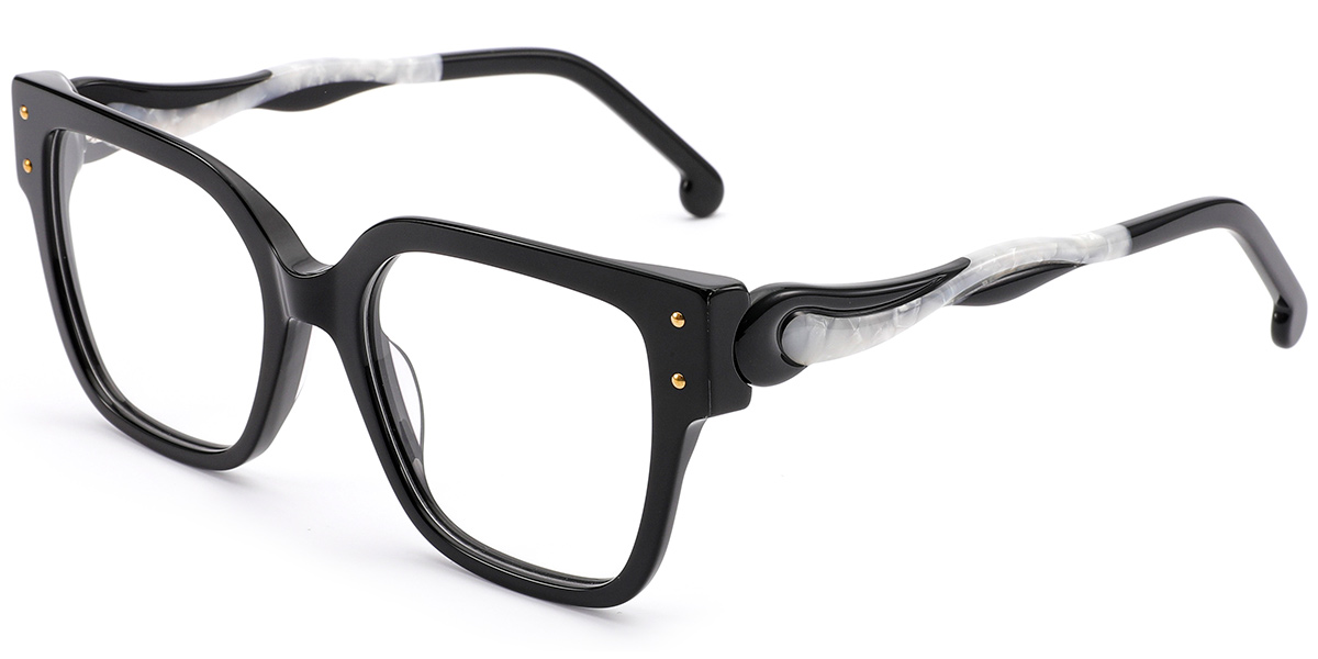 Acetate Square Reading Glasses black