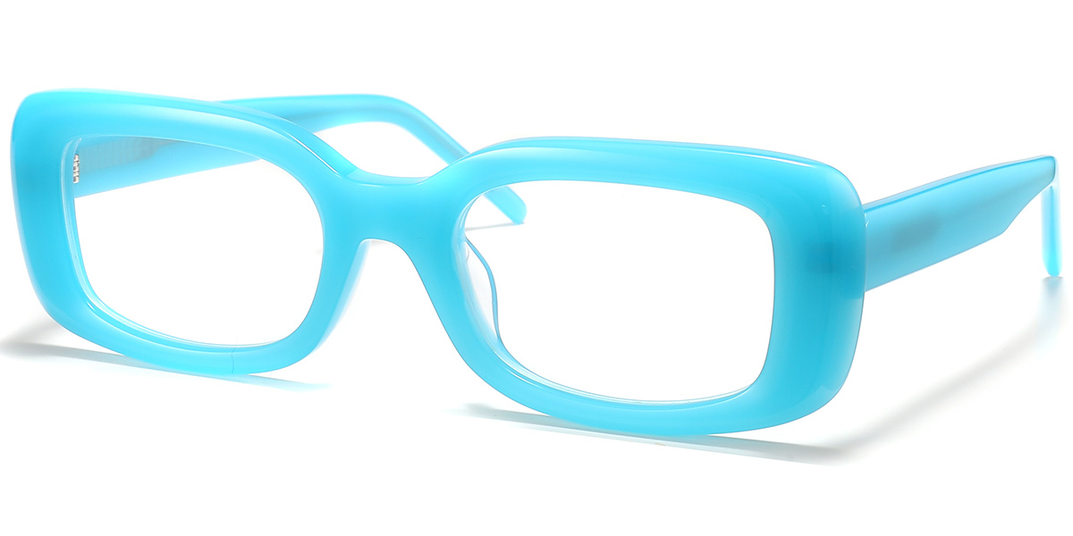 Acetate Rectangle Reading Glasses blue