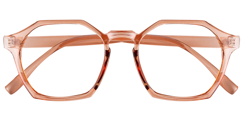 Geometric Reading Glasses brown