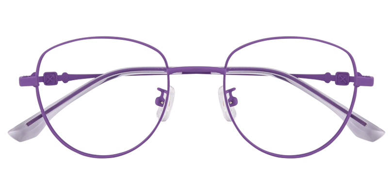Geometric Reading Glasses purple