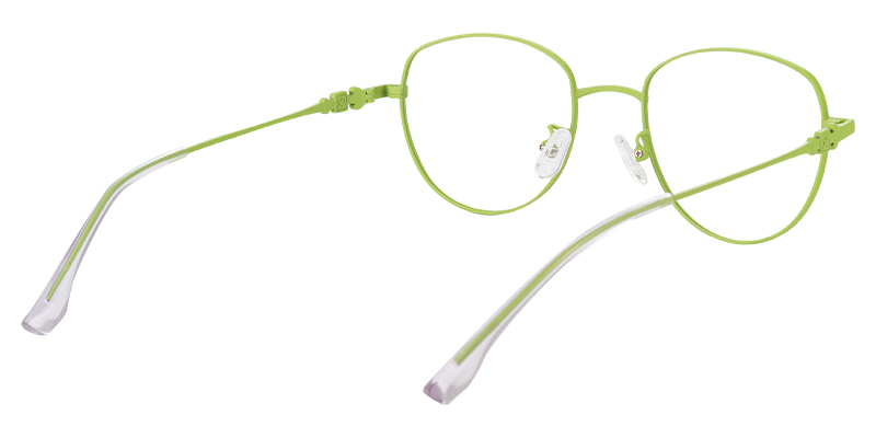 Geometric Reading Glasses green