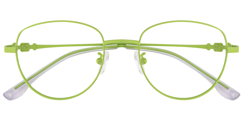 Geometric Reading Glasses green