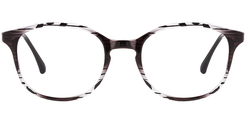 Square Reading Glasses pattern-black