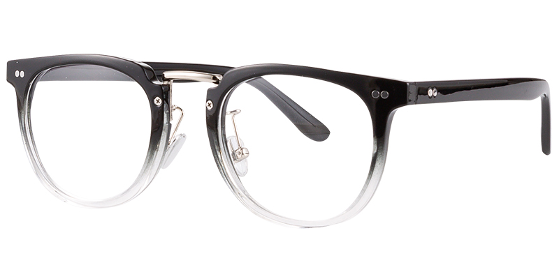 Square Reading Glasses translucent-black