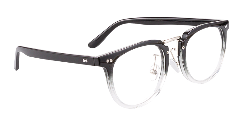 Square Reading Glasses translucent-black