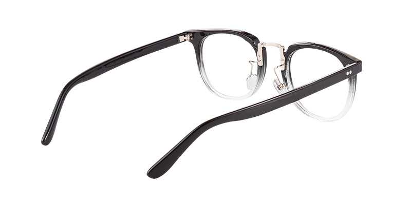 Square Reading Glasses translucent-black