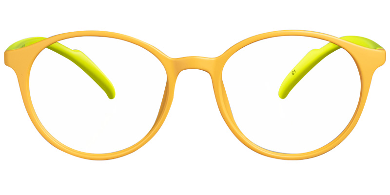 Round Reading Glasses yellow