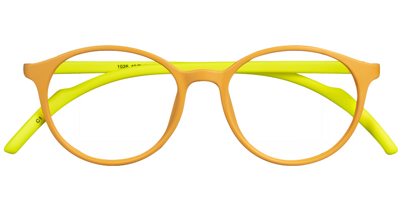 Round Reading Glasses yellow