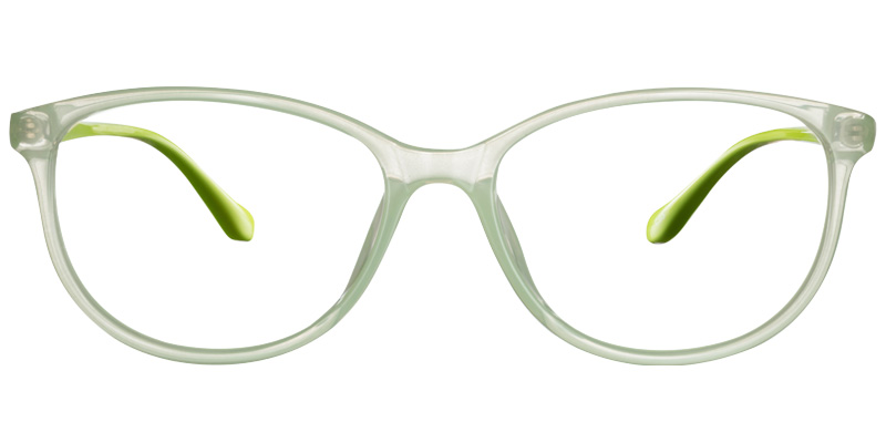 Oval Reading Glasses green