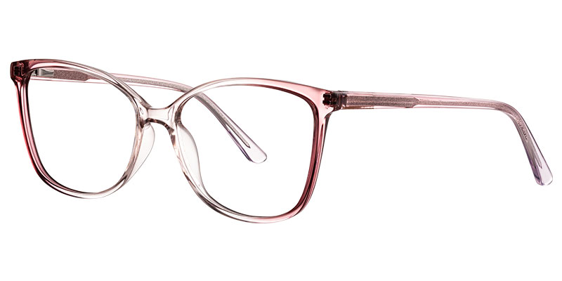 Acetate Square Reading Glasses translucent-pink