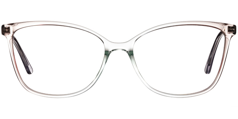 Acetate Square Reading Glasses translucent-green