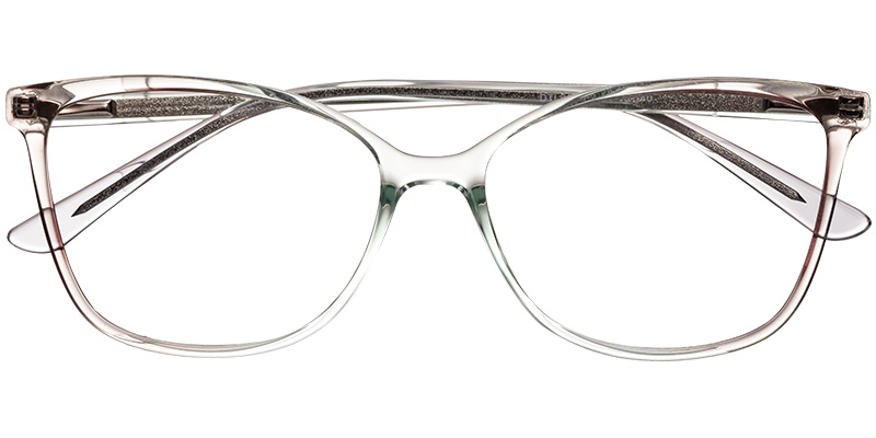 Acetate Square Reading Glasses translucent-green