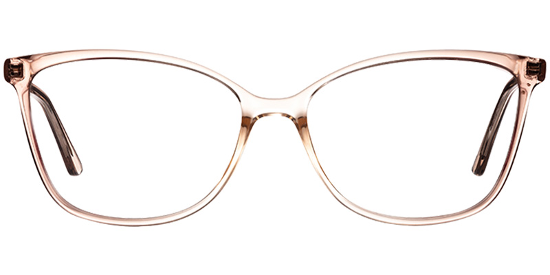 Acetate Square Reading Glasses translucent-brown