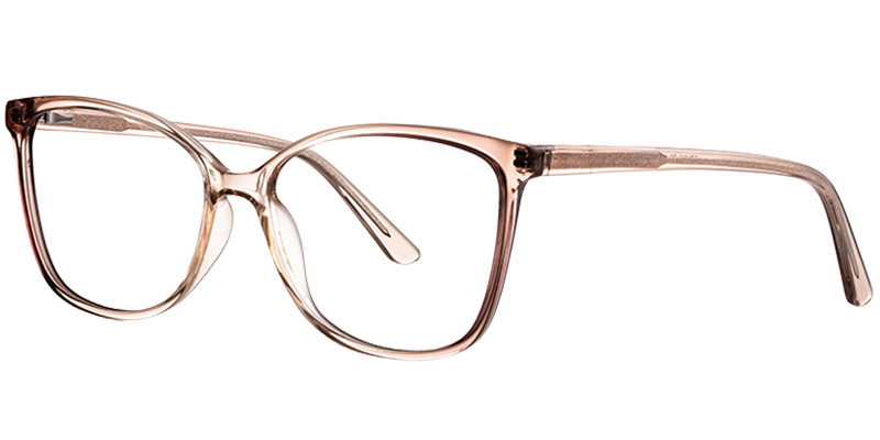 Acetate Square Reading Glasses translucent-brown