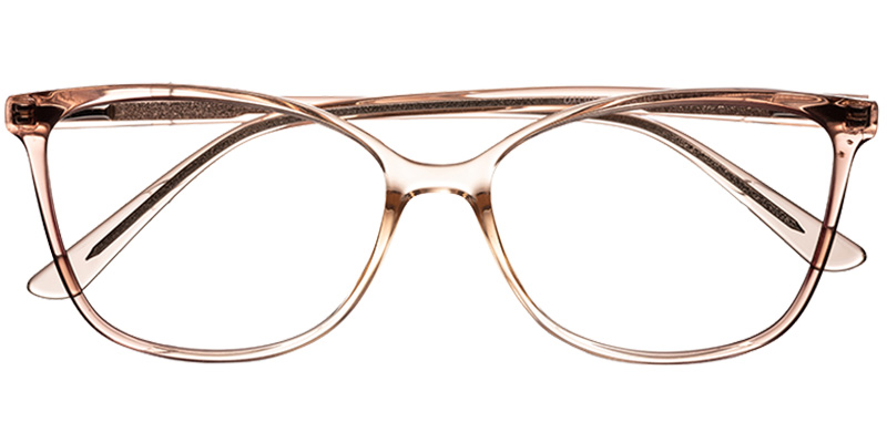 Acetate Square Reading Glasses translucent-brown