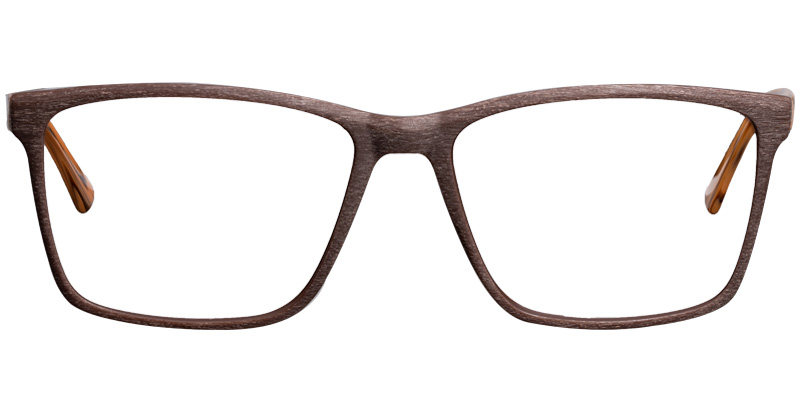 Acetate Rectangle Reading Glasses wood_texture-brown