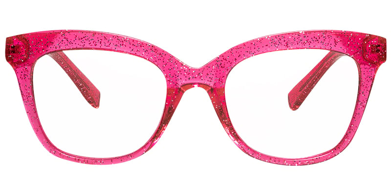 Square Reading Glasses glitter-rose