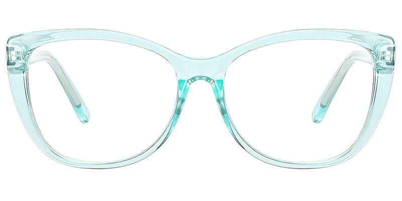 Square Reading Glasses translucent-green