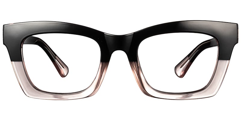 Rectangle Reading Glasses pattern-black