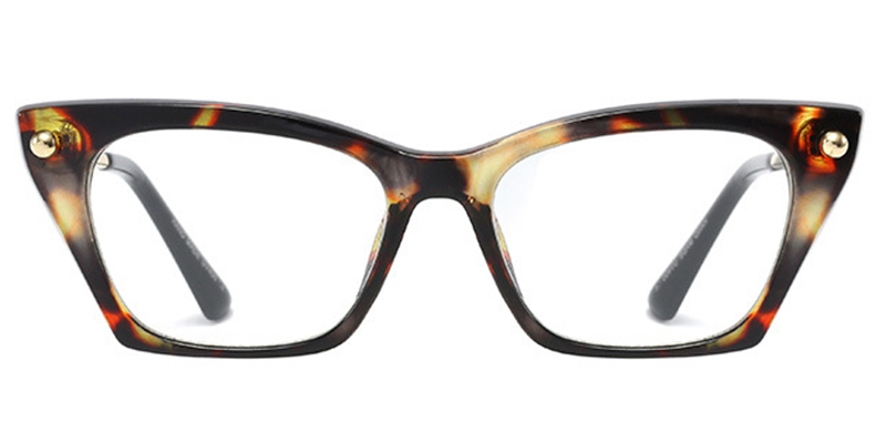 Rectangle Reading Glasses pattern-black