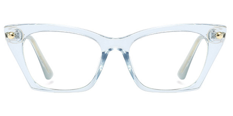Rectangle Reading Glasses translucent-blue