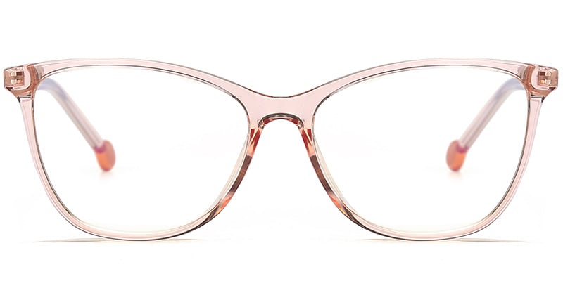 Cat Eye Reading Glasses translucent-pink