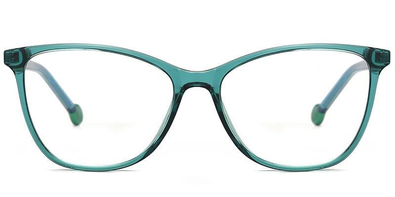 Cat Eye Reading Glasses translucent-green