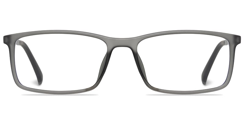 Rectangle Reading Glasses translucent-grey